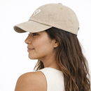 Gorra corazón - caqui