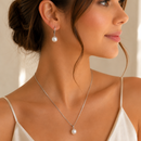 Conjunto Collar y Aros De Perla