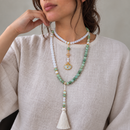 Collar Largo Jade con Borla