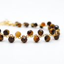 Pulsera dorada Ojo de Tigre