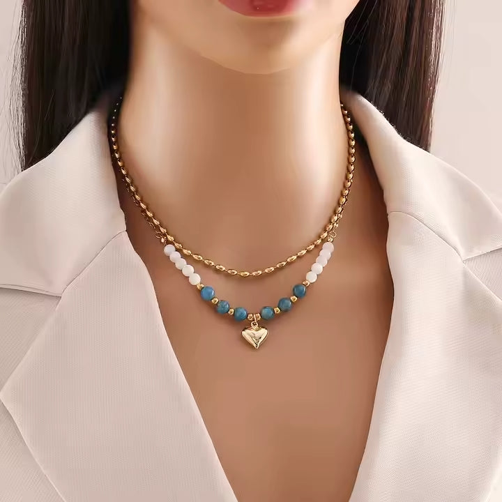 Conjunto Apatita azul