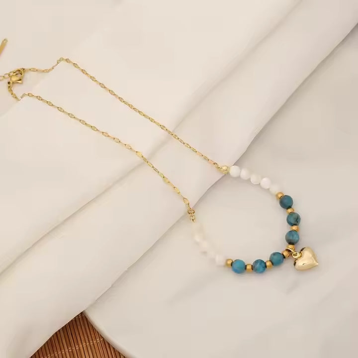 Conjunto Apatita azul