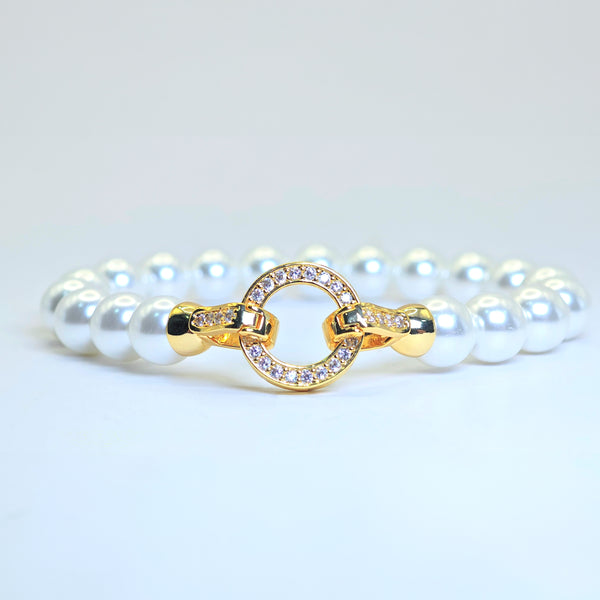 Pulsera aro Aperlado