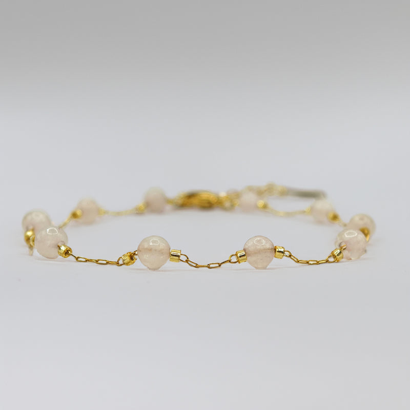 Pulsera Armonía - Cuarzo Rosado