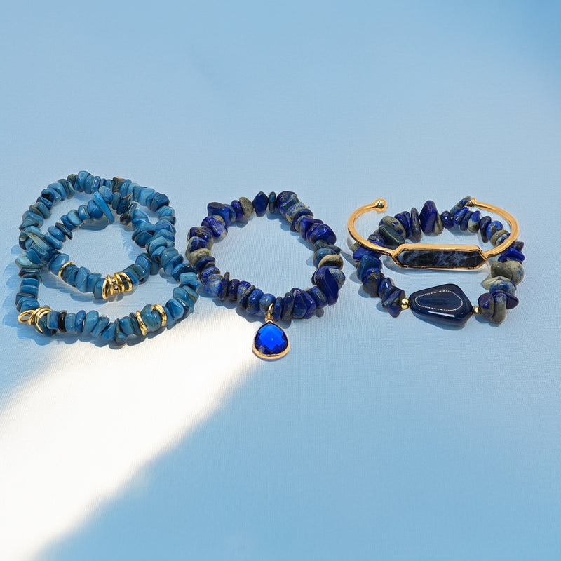 Pulsera Piedras Azules