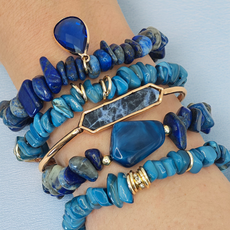 Pulsera Piedras Azules