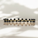 Pulsera dorada Espinela Negra