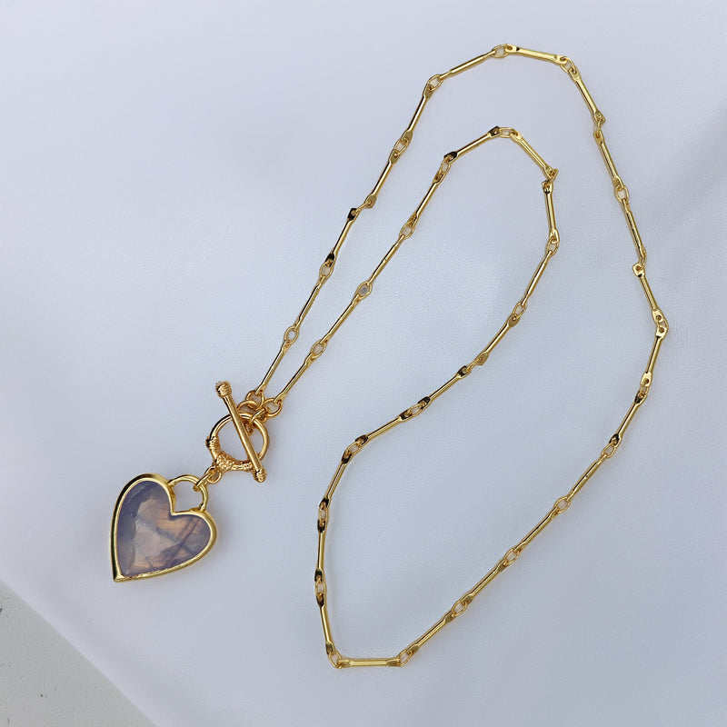 Collar Corazón Labradorita