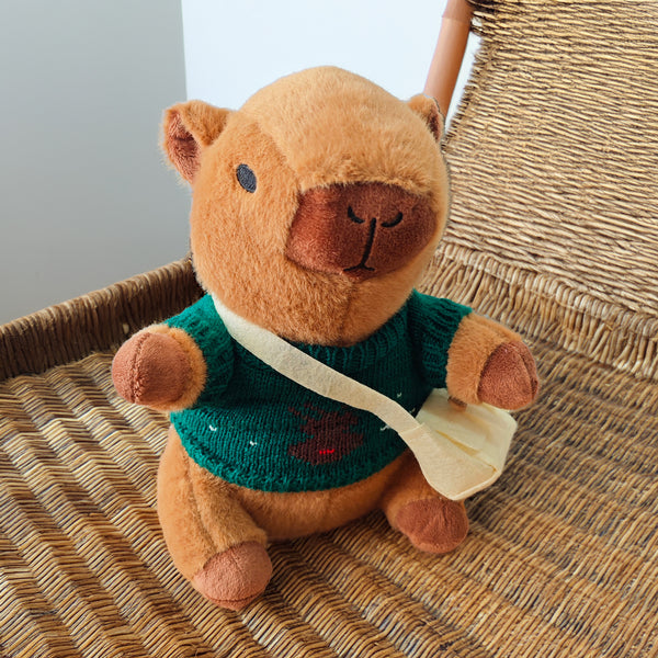 Peluche Coipo Navideño