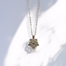 Collar Plata Loto Cristalino