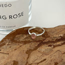 Anillo Ajustable - Cuarzo Fresa