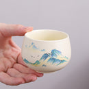 Juego de tazas - Mil millas de ríos y montañas