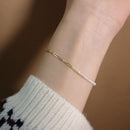 Pulsera Dorada Cadena Fina