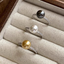 Anillo ajustable – Perla Negra