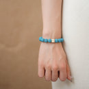 Pulsera Volcánica Celeste Calma