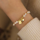 Pulsera Dorada Charm de la Suerte