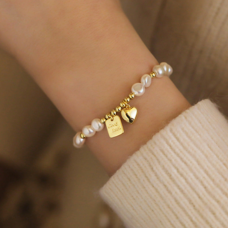 Pulsera Dorada Charm de la Suerte