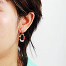 Aros turmalinas de colores