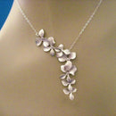Collar Floral Plateado