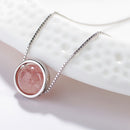 Collar Cuarzo Fresa Amor Y Gratitud