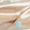 Colgante Lágrima - Aguamarina