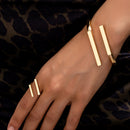 Conjunto Brazalete y Anillo Línea Dorada