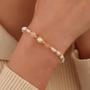 Pulsera Perlada con Cuarzos de colores