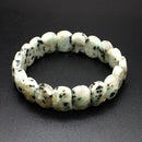 Pulsera Facetada Jaspe Dalmata