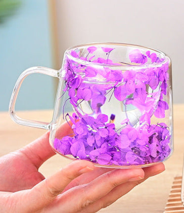 Taza de Flores - Hortensias