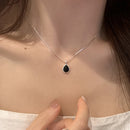Collar Gota Agata Negra