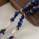 Collar Lapislázuli y Perla