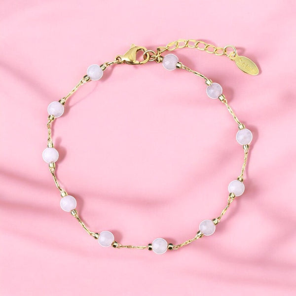 Pulsera Armonía - Cuarzo Rosado