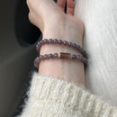 Pulsera Cuentas Gris