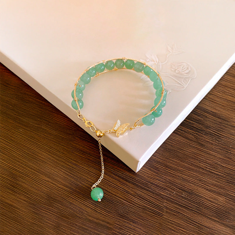 Pulsera Elegancia de Aventurina Verde