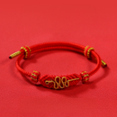 Pulsera Nudo Dorado de la Fortuna