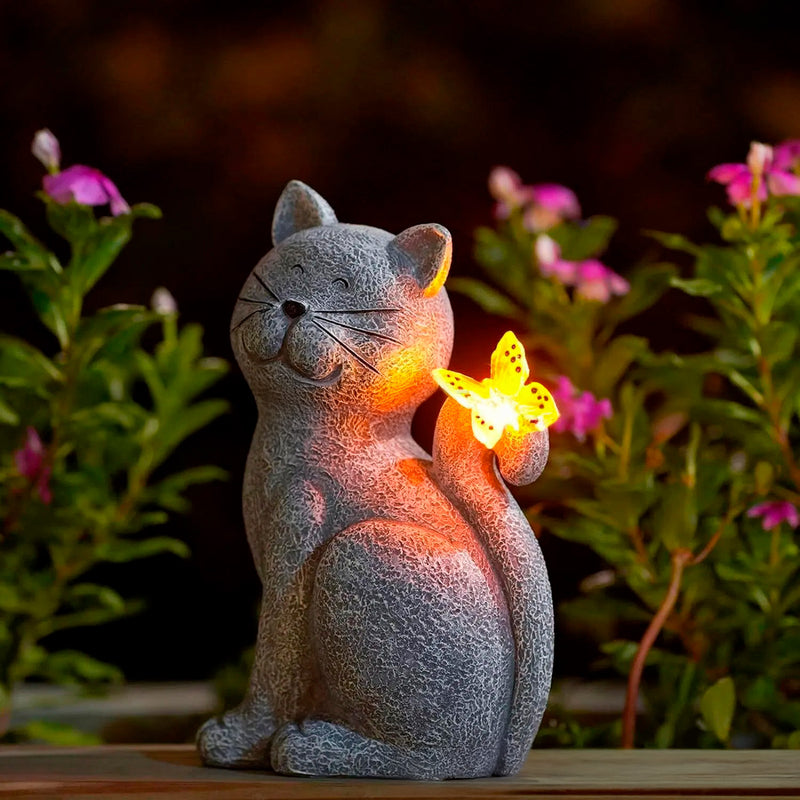 Faro de Jardín - Gatito compañero