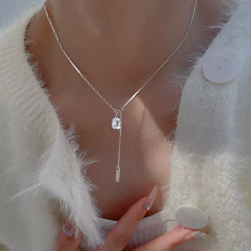 Collar Plata Cristales