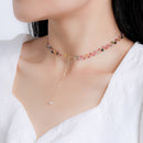 Collar Turmalinas de Colores