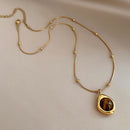 Collar Dorada Intuición - Ojo de Tigre