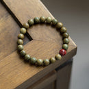 Pulsera Sándalo - Loto de Cinabrio