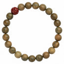 Pulsera Sándalo - Loto de Cinabrio