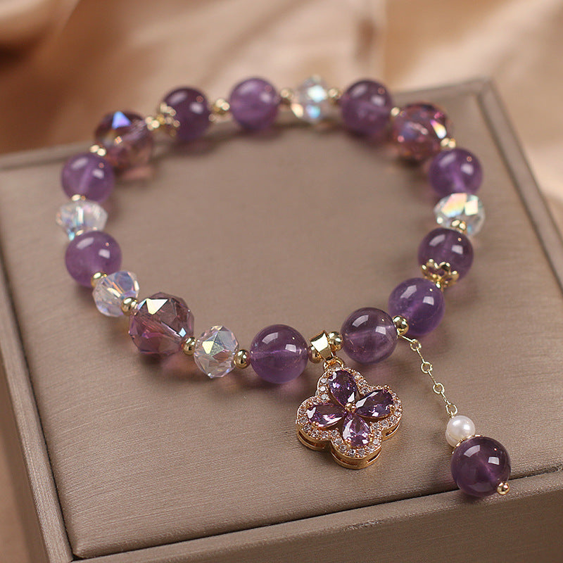 Pulsera con Dijes de Cristal