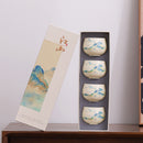 Juego de tazas - Mil millas de ríos y montañas