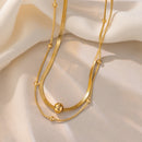 Conjunto Cadena Dorada Esferas