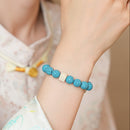 Pulsera Volcánica Celeste Calma