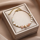 Pulsera Perlada con Cuarzos de colores