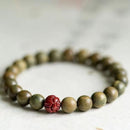 Pulsera Sándalo - Loto de Cinabrio