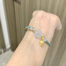 Pulsera Azul Dorada Tulipán