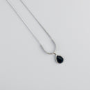 Collar Gota Agata Negra