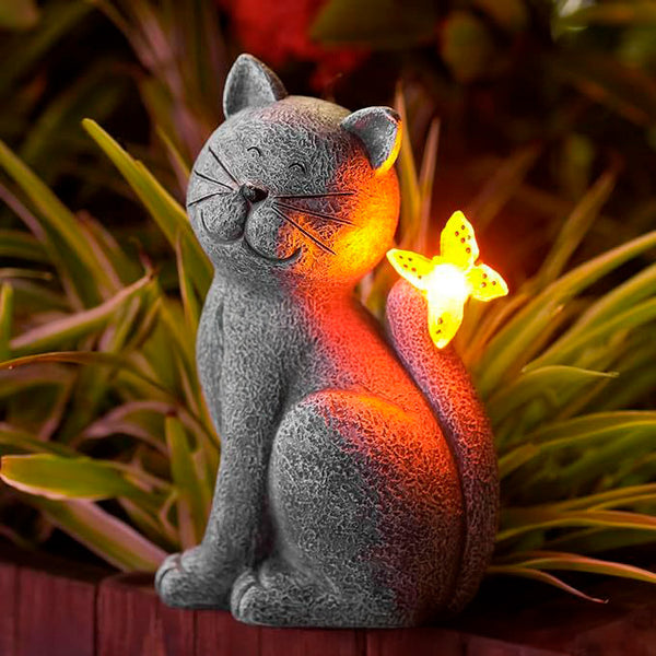 Faro de Jardín - Gatito compañero